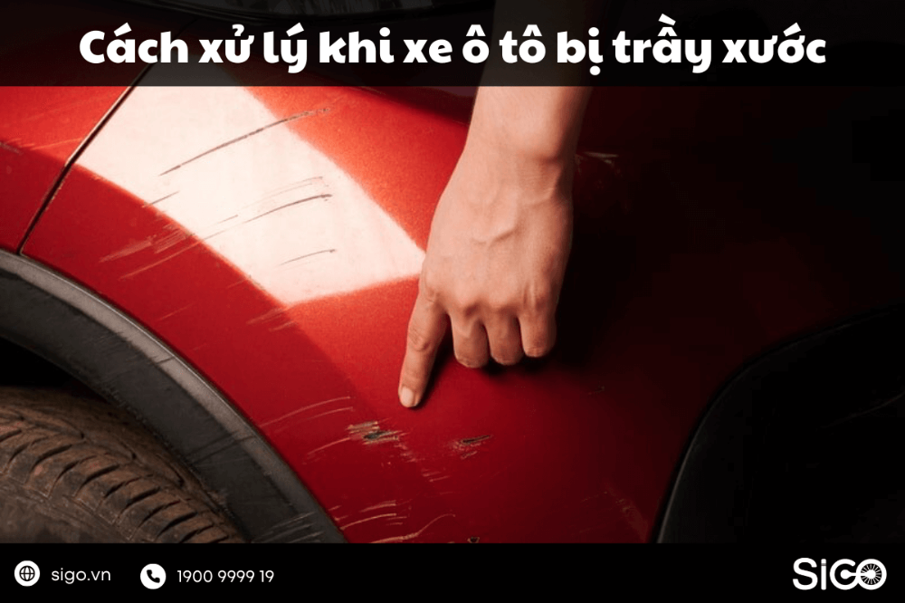 Cách xử lý khi xe ô tô bị trầy xước