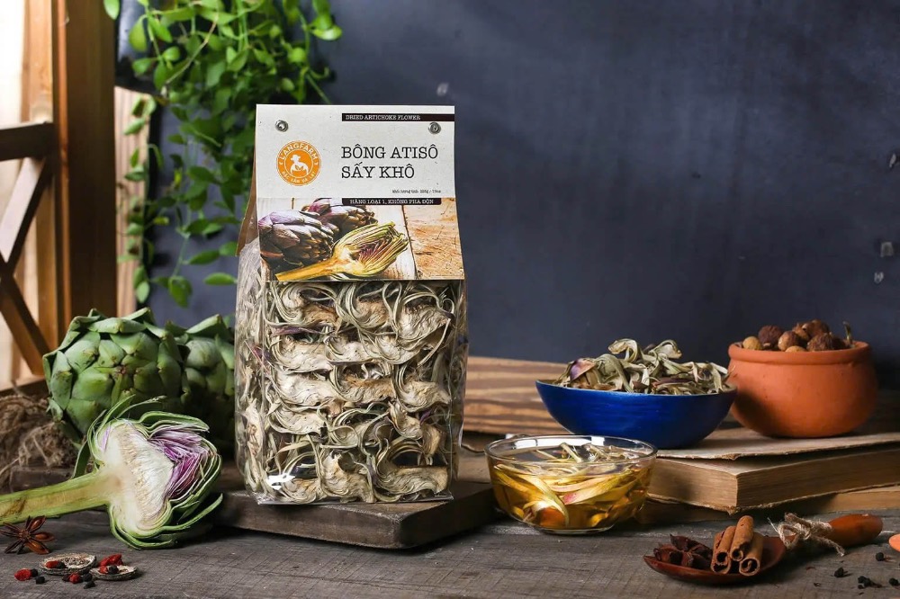 Trà atiso mát gan, giải độc và vị thanh mát