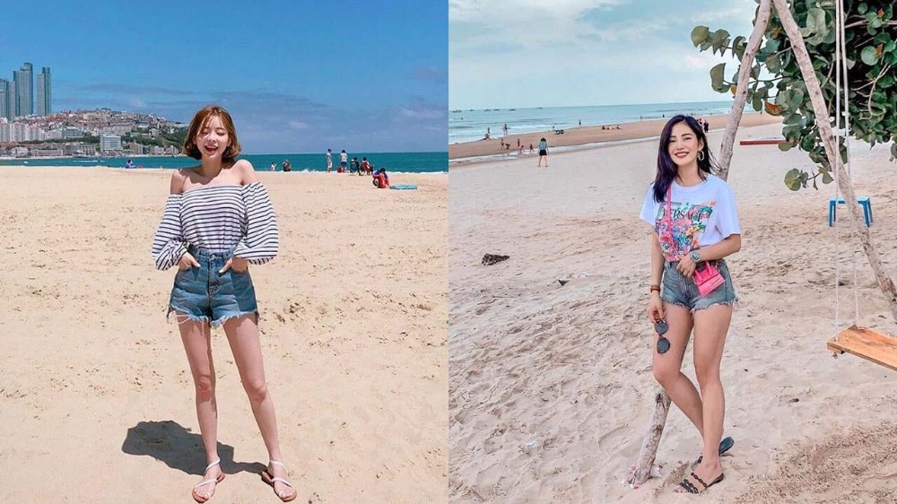 Combo kinh điển nhưng vô cùng hợp với vibe biển