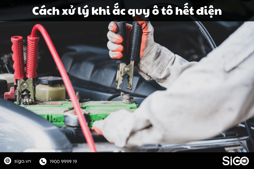 Cách xử lý khi ắc quy ô tô hết điện