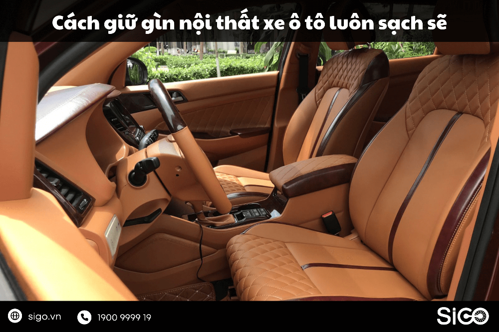 Bí quyết giữ gìn nội thất xe ô tô luôn sạch sẽ
