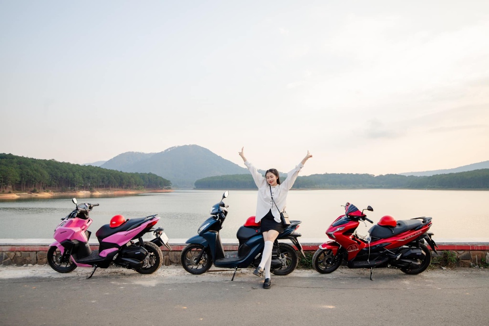 Thuê xe máy để chủ động tận hưởng vẻ đẹp của Đà Lạt