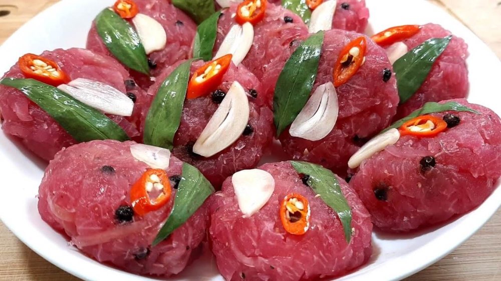 Nem bưởi là món chay rất độc đáo