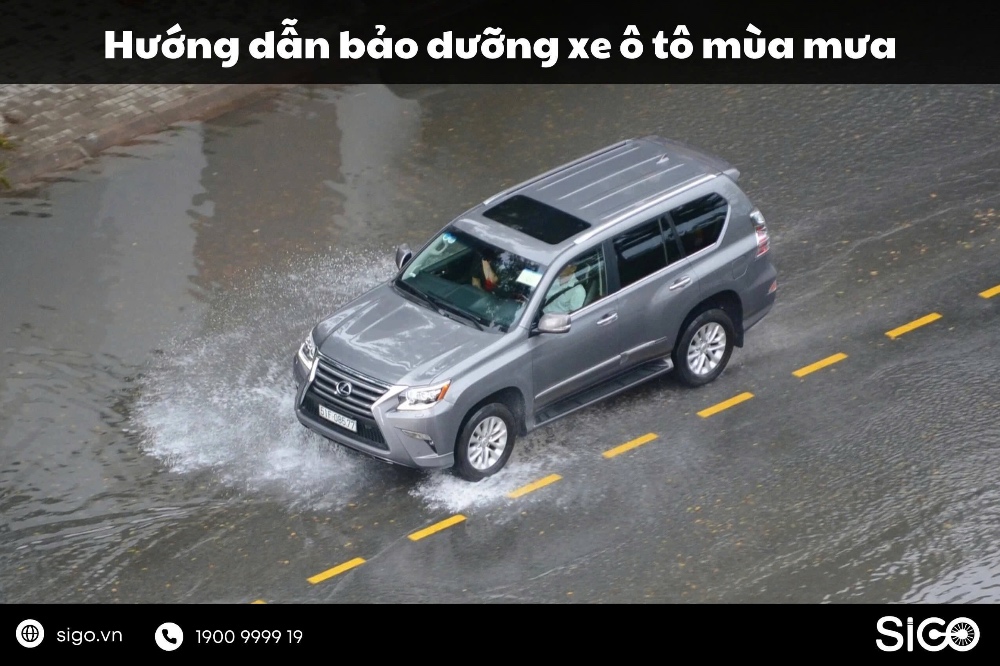 Hướng dẫn bảo dưỡng xe ô tô mùa mưa